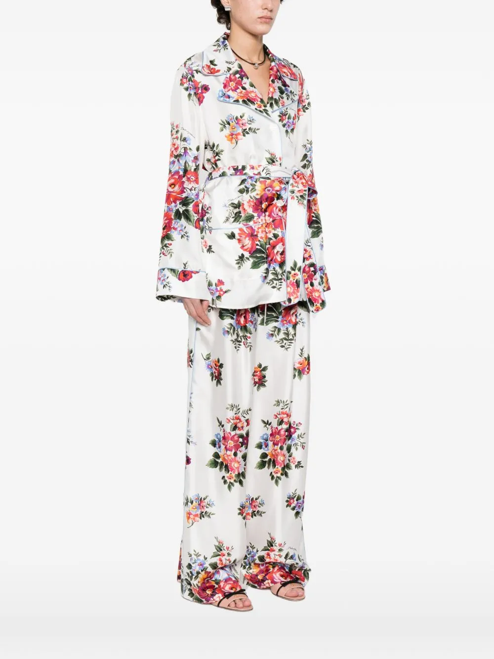 FLOWER PRINT SILK SHIRT sold by Lord & Taylor product image thumbnail 4