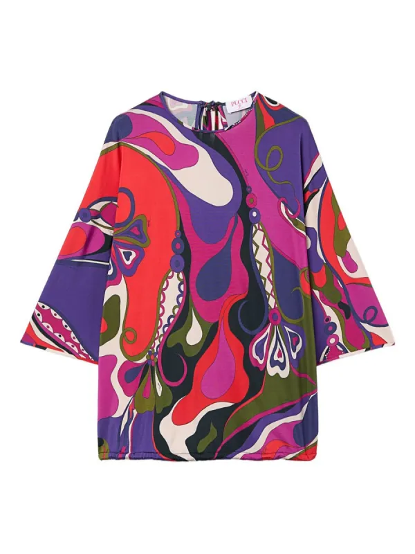 ORCHID PRINT CAPE BLOUSE sold by Lord & Taylor