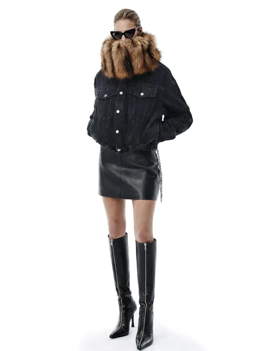 LEATHER MINISKIRT sold by Lord & Taylor product image thumbnail 2