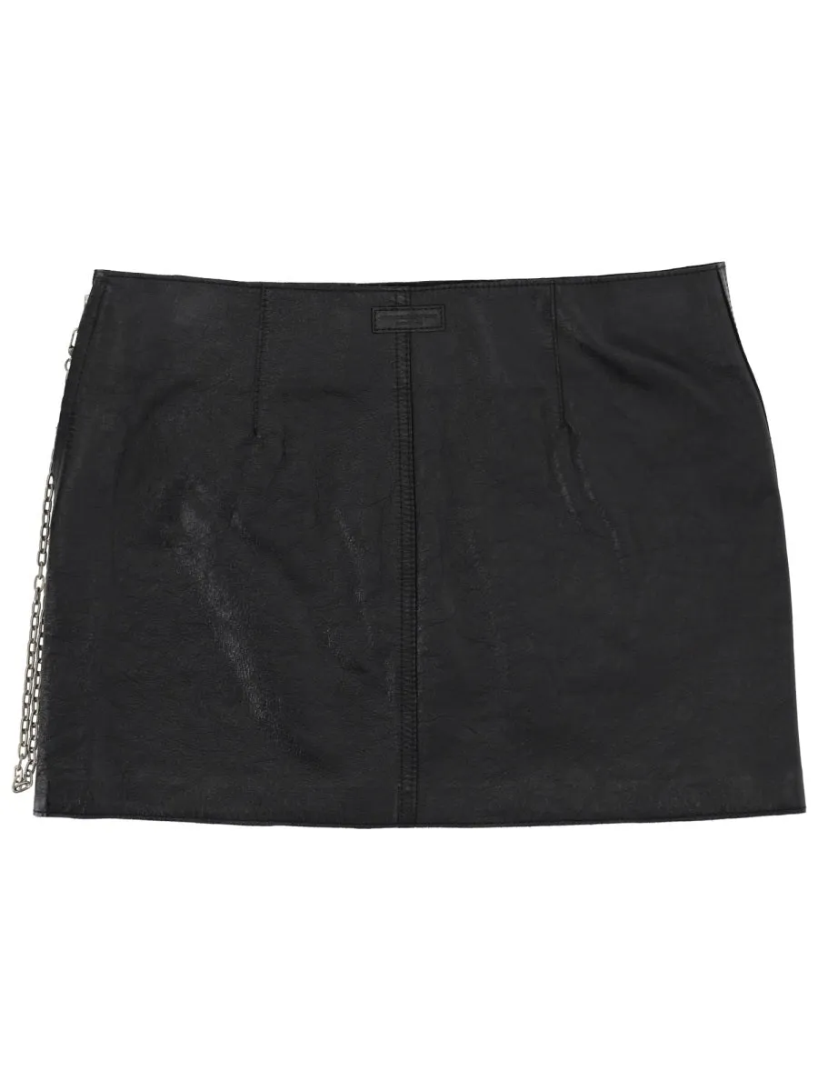 LEATHER MINISKIRT sold by Lord & Taylor product image thumbnail 3