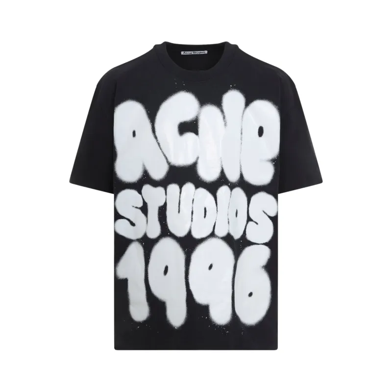 BLACK COTTON T-SHIRT made by Acne Studios