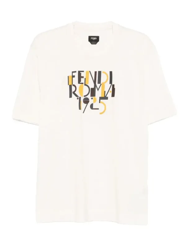GRAPHIC CREWNECK COTTON T-SHIRT made by Fendi