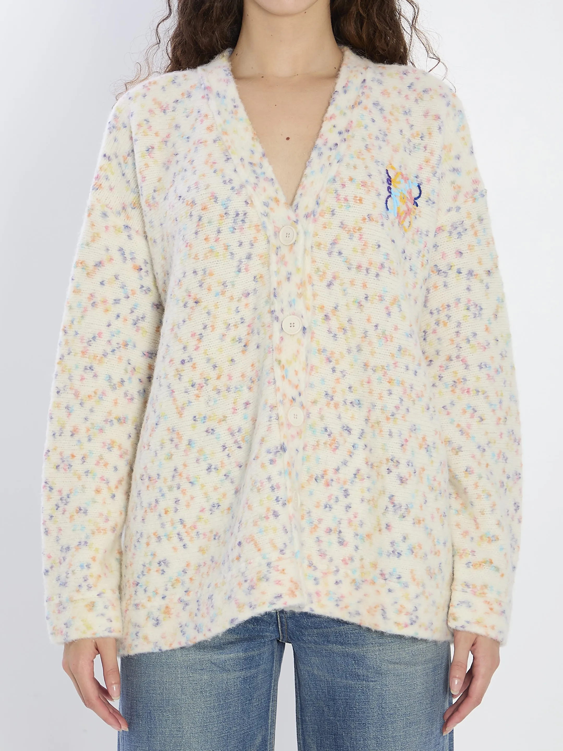 LOEWE A-LINE CARDIGAN IN WOOL AND ALPACA BLEND sold by Lord & Taylor