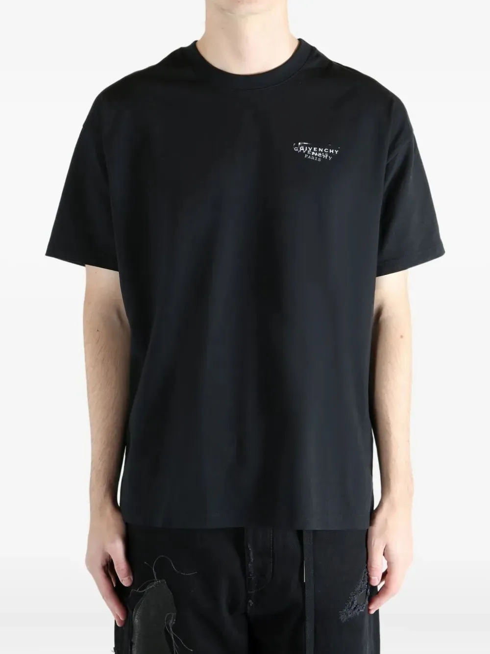 BLACK COTTON T-SHIRT sold by Lord & Taylor product image thumbnail 2