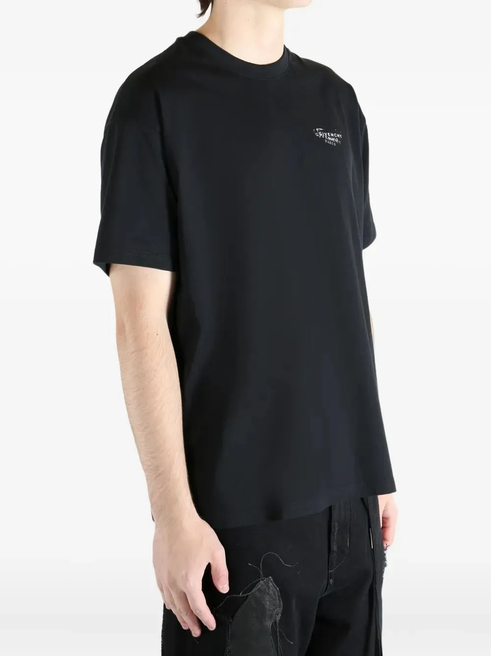 BLACK COTTON T-SHIRT sold by Lord & Taylor product image thumbnail 3