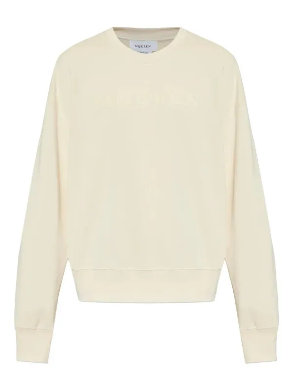 CREWNECK COTTON PULLOVER SWEATSHIRT made by Alexander McQueen