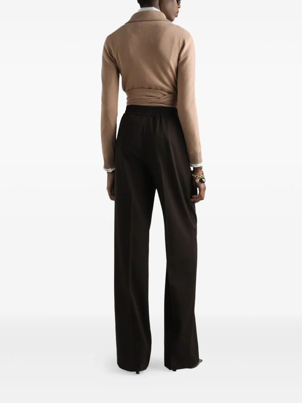 ELASTIC WAIST WIDE-LEG TROUSERS sold by Lord & Taylor product image thumbnail 3