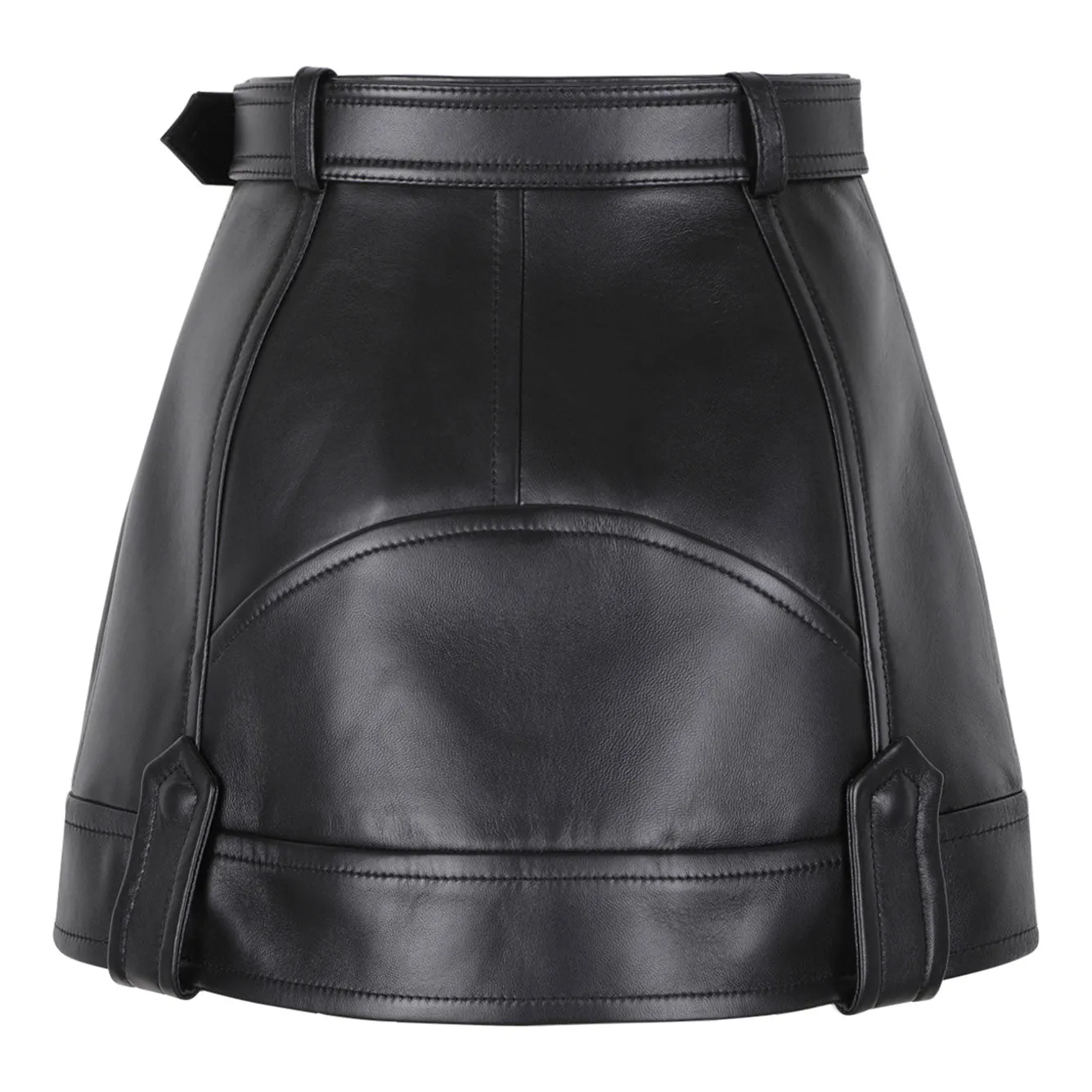BLACK LAMB LEATHER SKIRT sold by Lord & Taylor product image thumbnail 2
