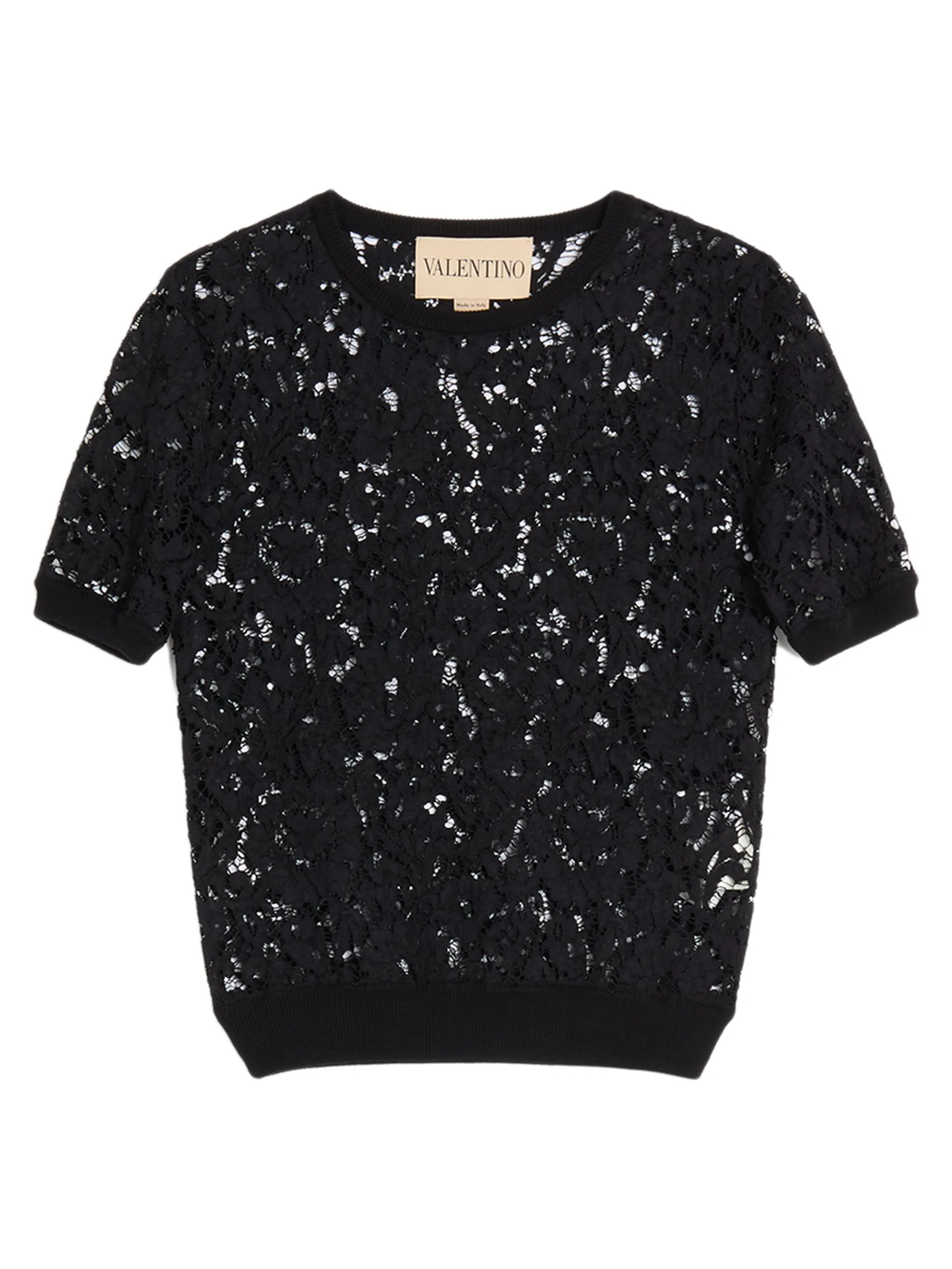 LACE AND COTTON SWEATER sold by Lord & Taylor