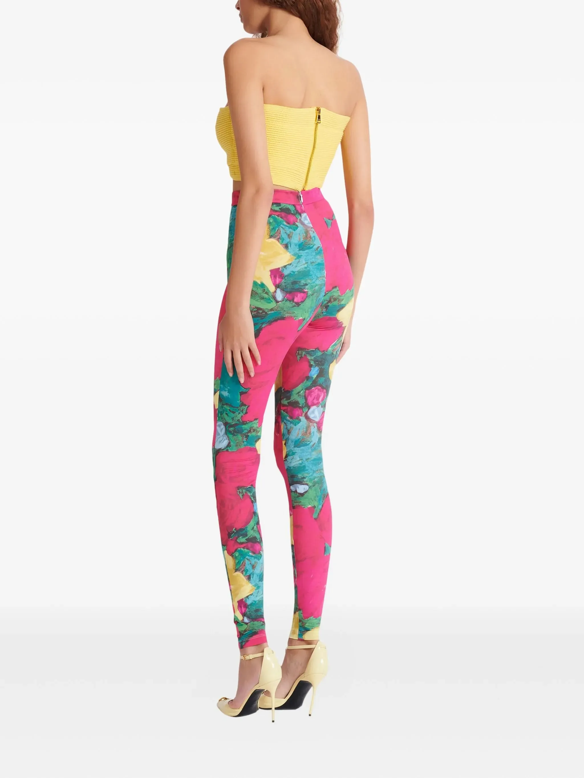 JERSEY LEGGINGS WITH ROSES PRINT sold by Lord & Taylor product image thumbnail 4