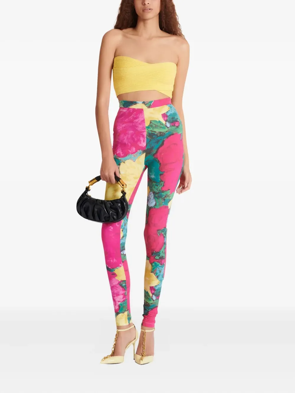 JERSEY LEGGINGS WITH ROSES PRINT sold by Lord & Taylor product image thumbnail 2