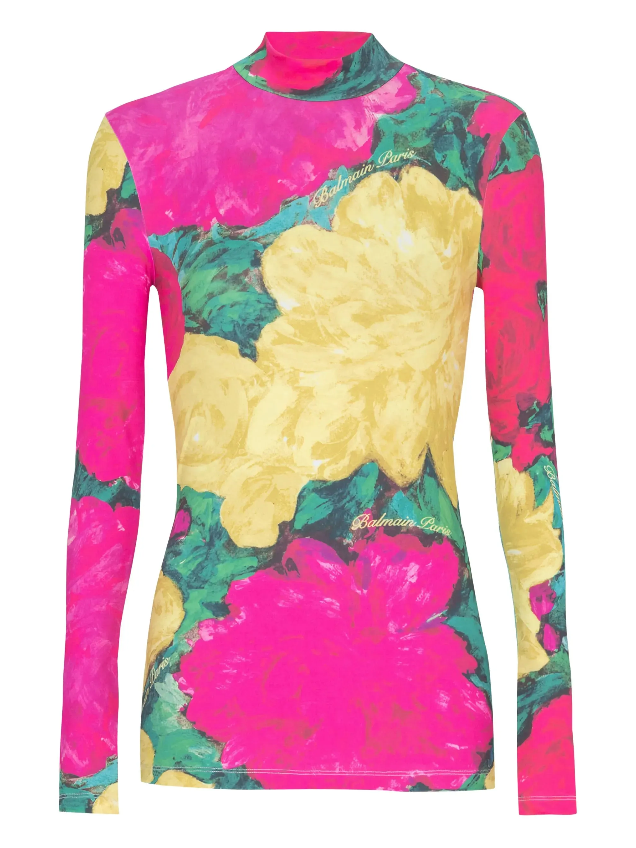 PRINTED HIGH-NECK TOP sold by Lord & Taylor