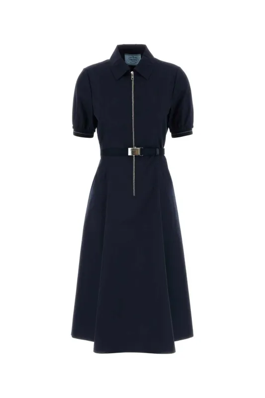 NAVY BLUE POPLIN DRESS sold by Lord & Taylor
