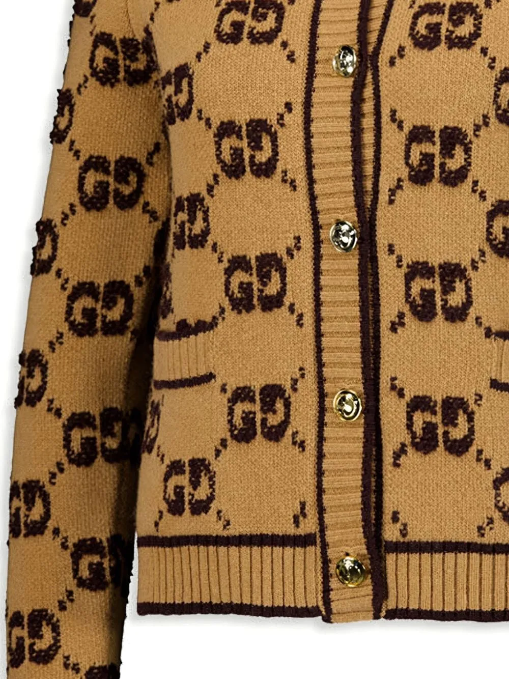 Wool cardigan with GG motif sold by Lord & Taylor product image thumbnail 2