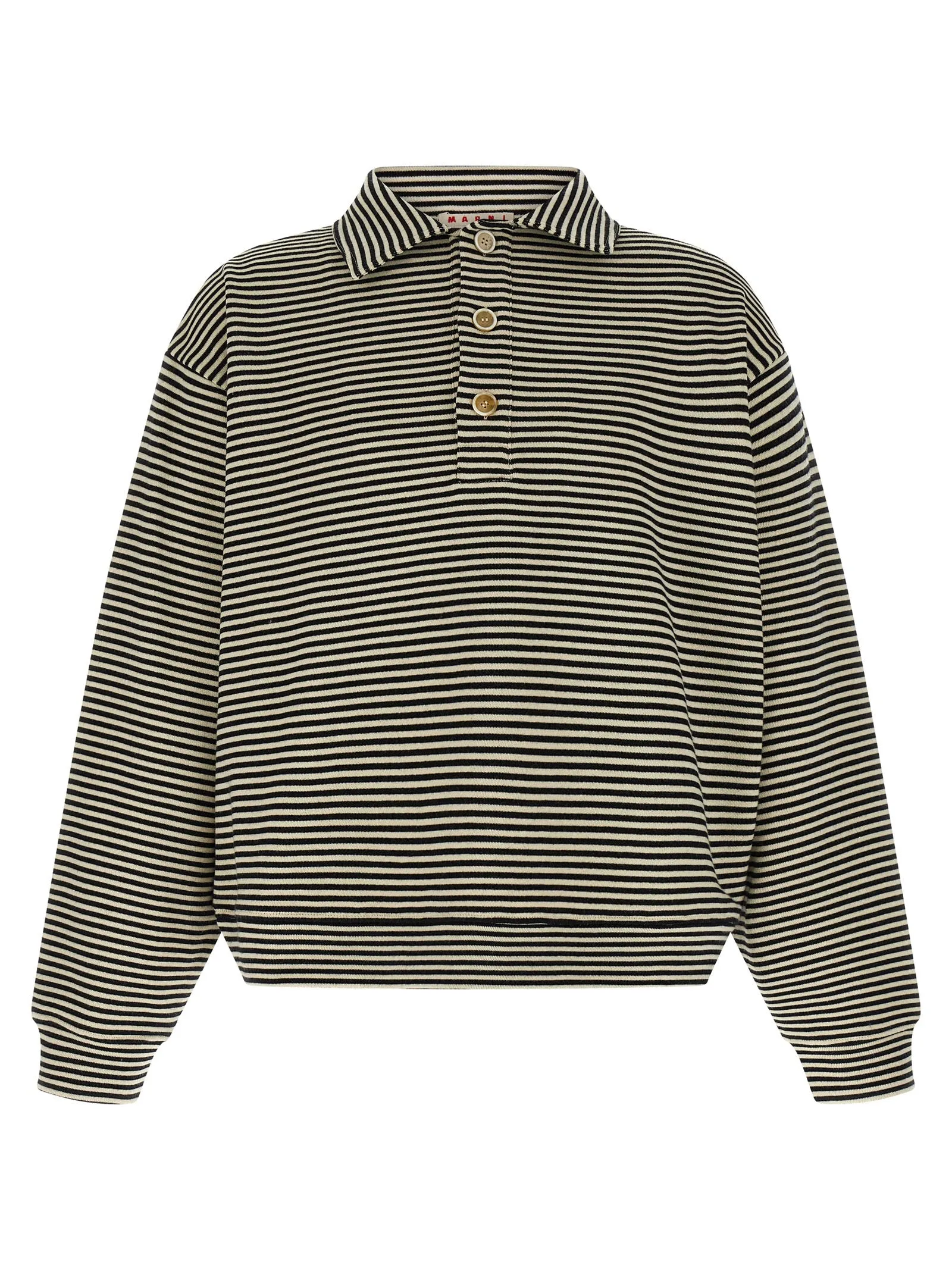 Striped polo sweatshirt sold by Lord & Taylor