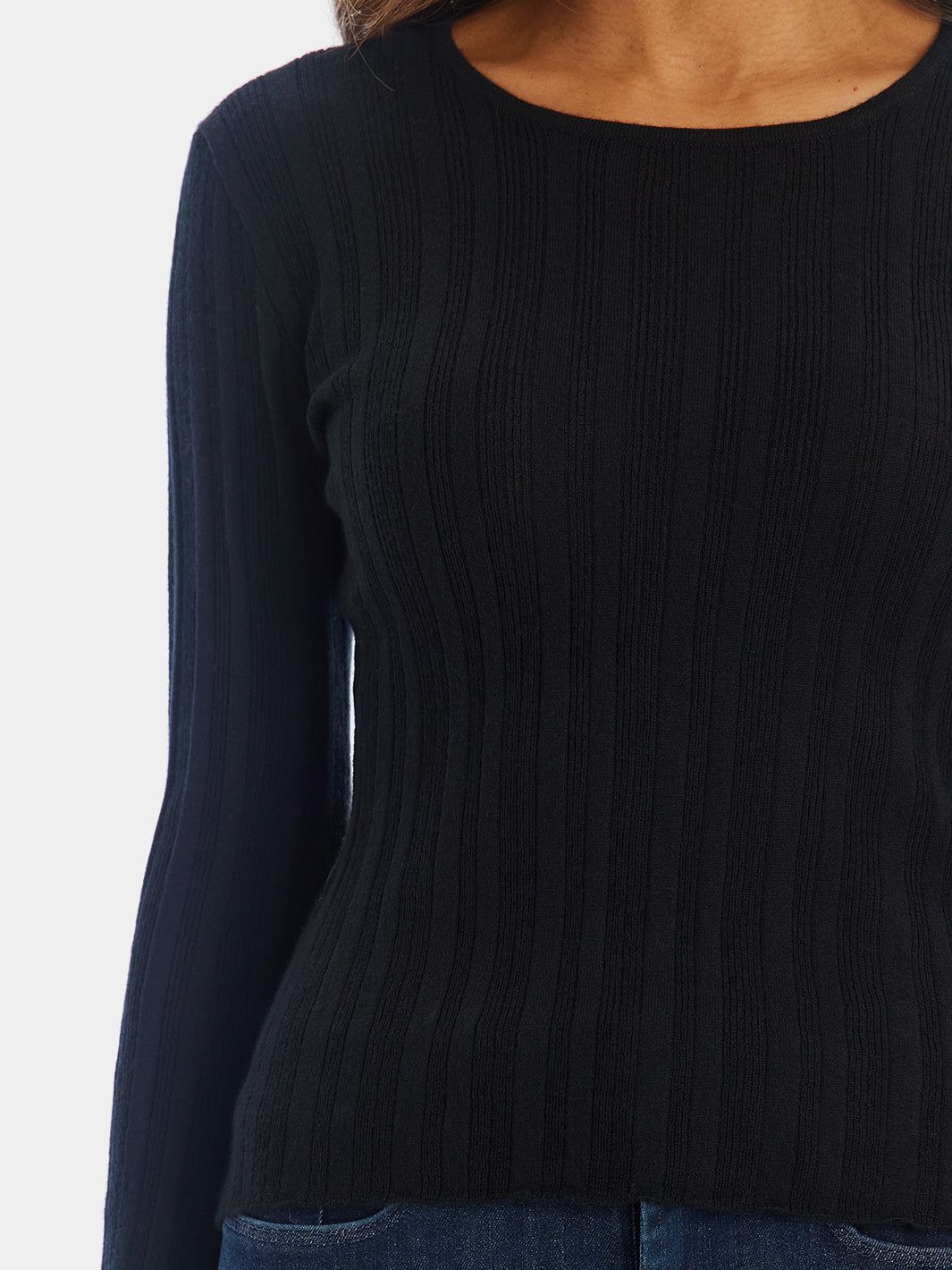 Fine Gauge Crew Neck Cashmere Sweater sold by Lord & Taylor product image thumbnail 3