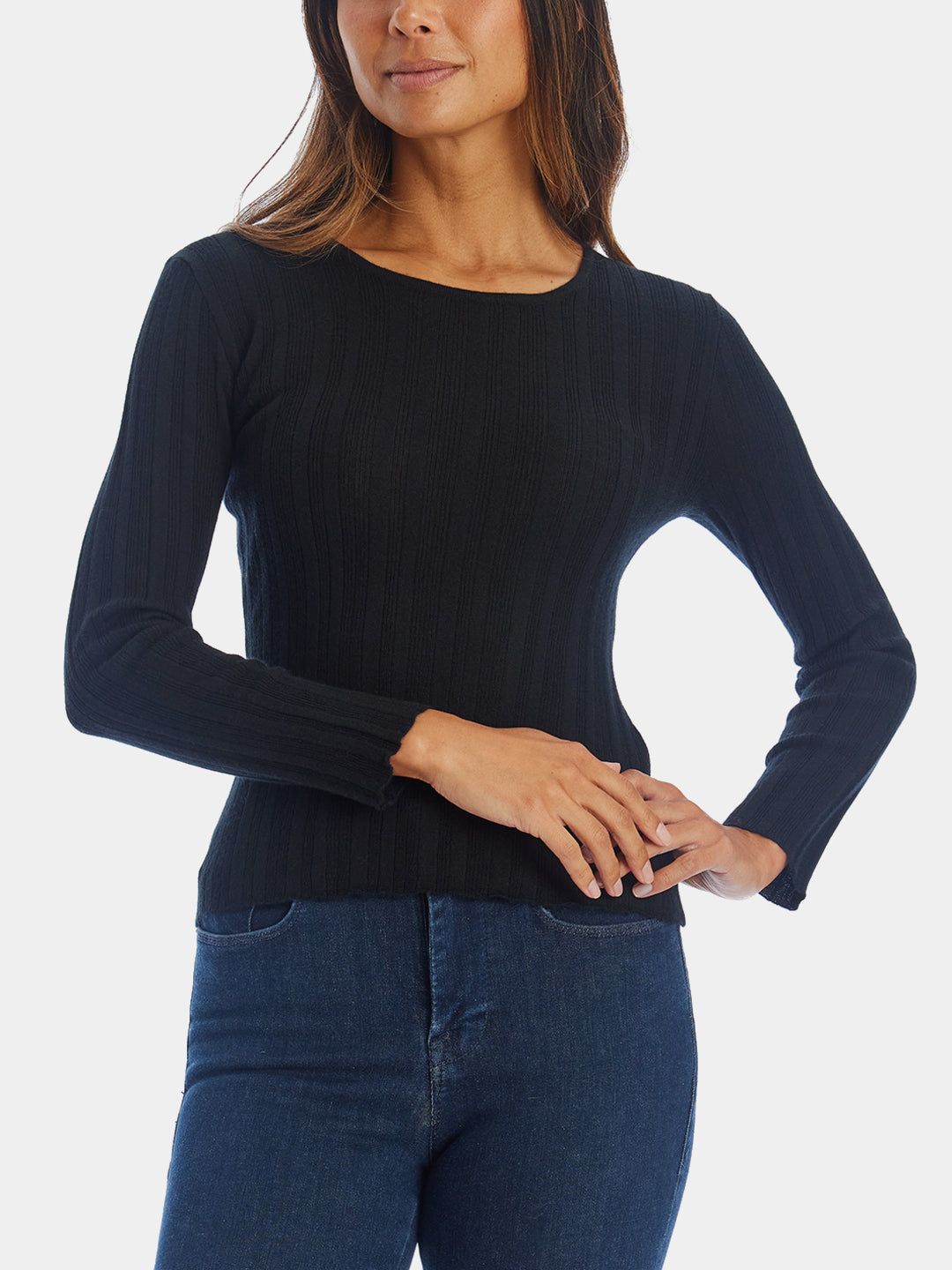 Fine Gauge Crew Neck Cashmere Sweater sold by Lord & Taylor product image thumbnail 4