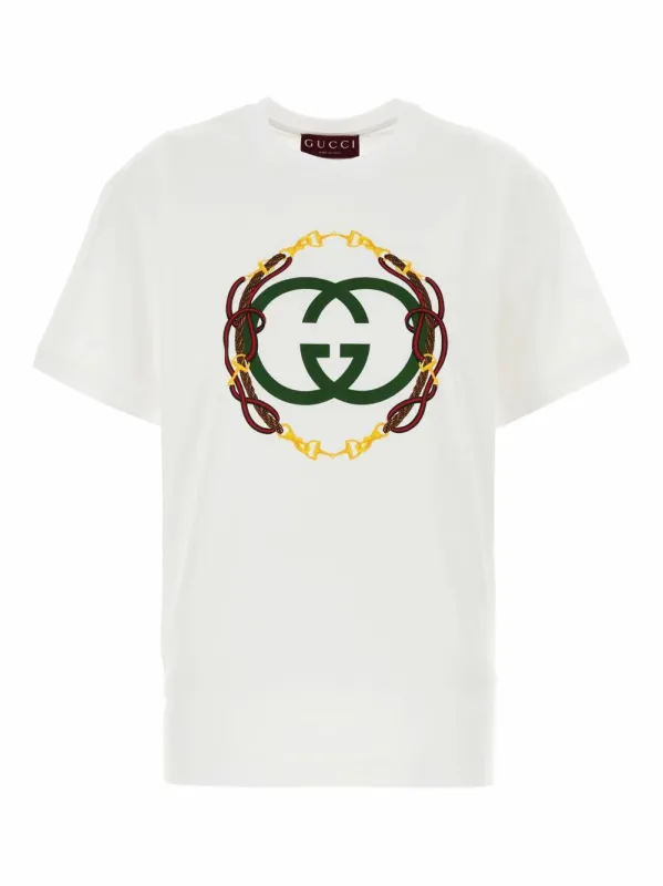 Cotton t-shirt with logo made by Gucci