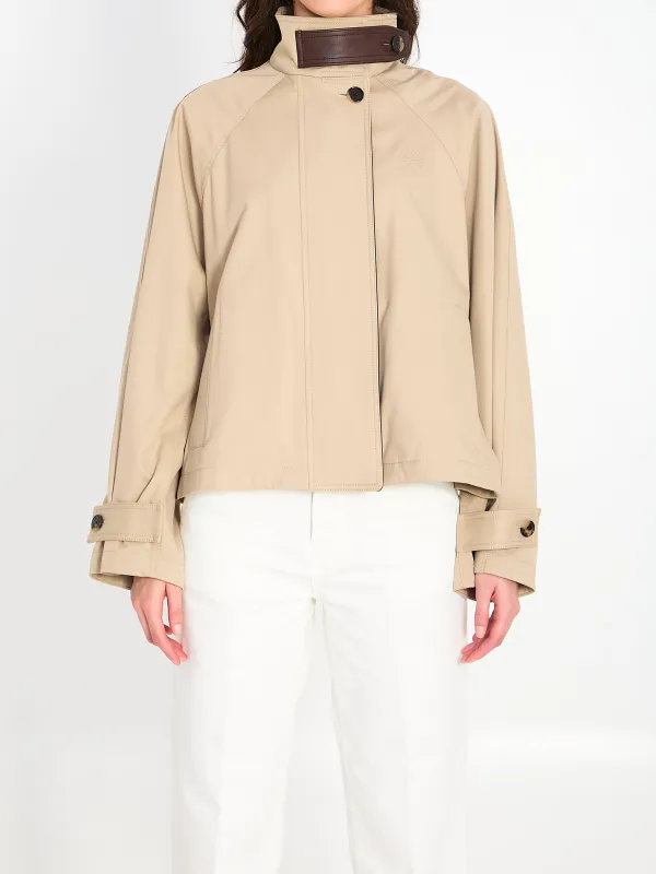 Short parka in cotton and silk made by Loewe