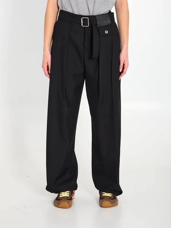 Trousers with belt sold by Lord & Taylor