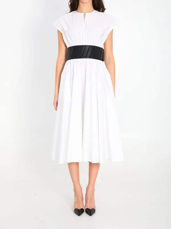Midi dress with belt sold by Lord & Taylor