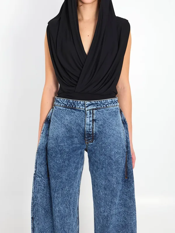 Hooded bodysuit made by Alaia