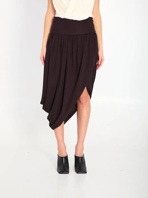 Twisted midi skirt sold by Lord & Taylor
