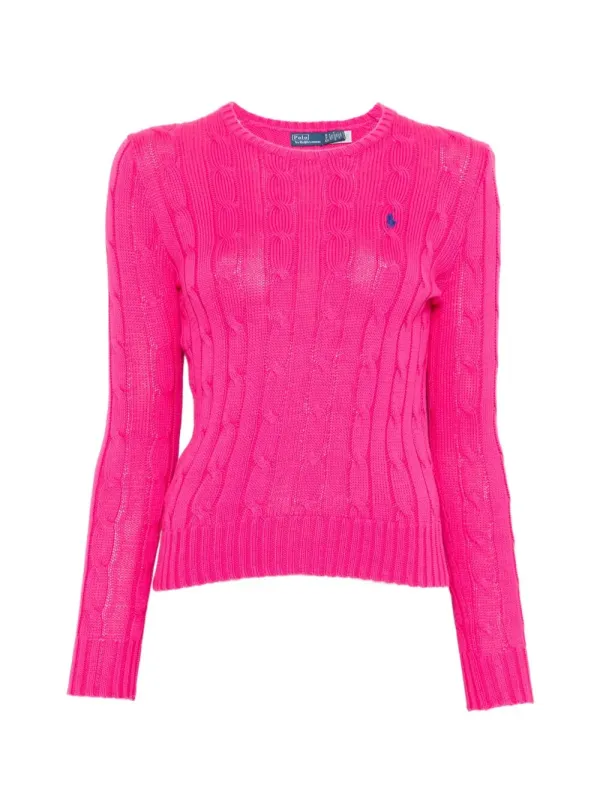 CABLE-KNIT SLIM FIT COTTON CREWNECK JUMPER sold by Lord & Taylor