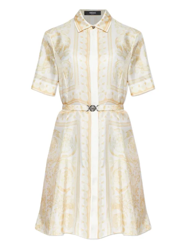 BAROCCO PRINT SILK SHIRTDRESS sold by Lord & Taylor