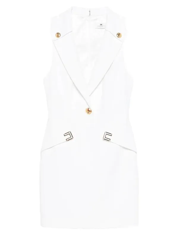 DOUBLE STRETCH CREPE MINI DRESS WITH LOGO DETAILS sold by Lord & Taylor