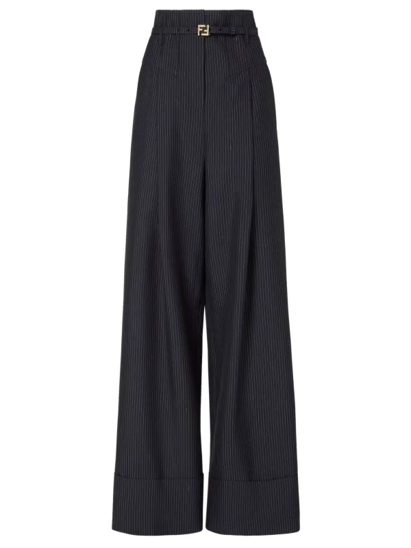 PINSTRIPED WOOL TROUSERS sold by Lord & Taylor
