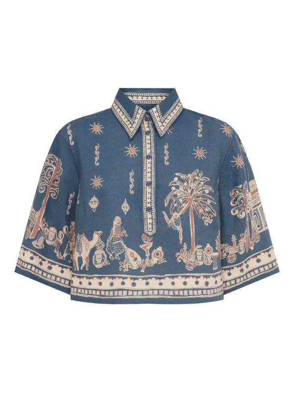 ACACIA CROPPED SHIRT made by Alemais