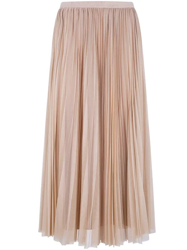 WIDE PLEATED TULLE SKIRT WITH KNITTED BELT sold by Lord & Taylor