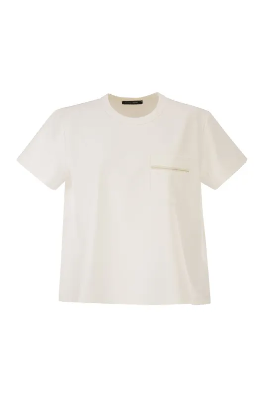 OVERSIZED T-SHIRT IN MILAN JERSEY WITH POCKET made by Fabiana Filippi