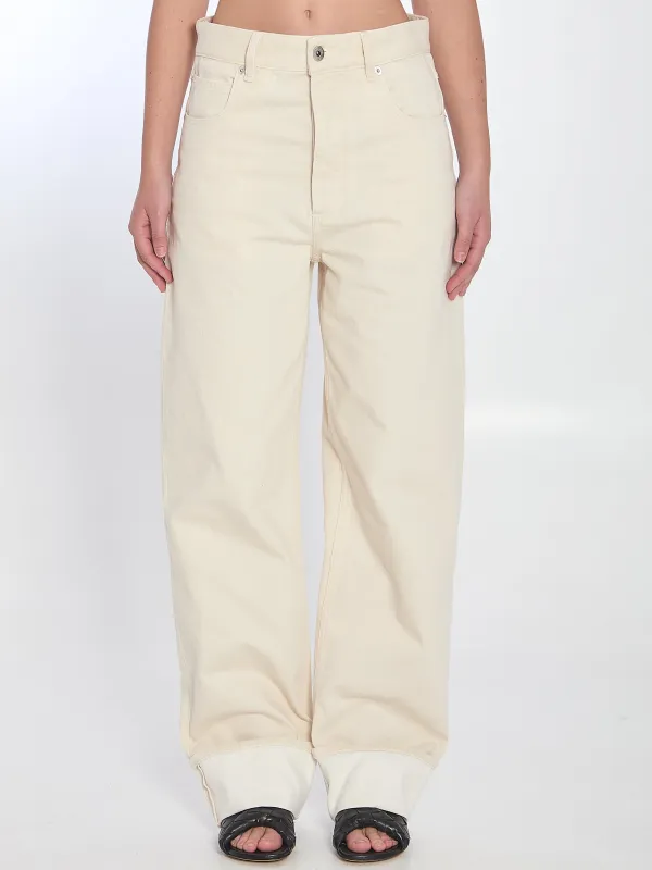 Turned up jeans sold by Lord & Taylor