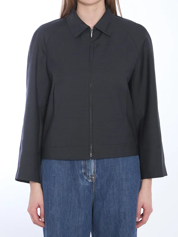 Wool bomber jacket sold by Lord & Taylor