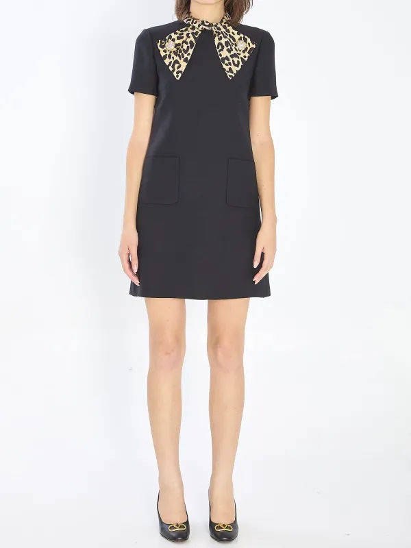 Bow dress in couture crepe made by Valentino Garavani