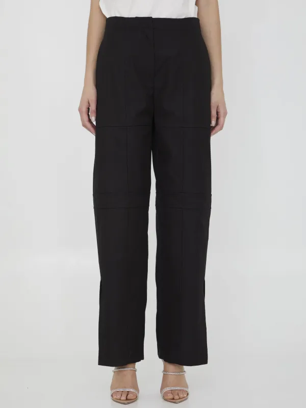 Cotton cargo pants made by Jil Sander