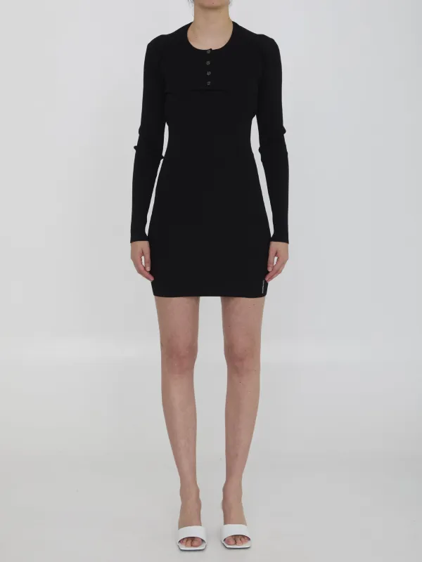 Twin-set dress with cropped cardigan made by Alexander Wang