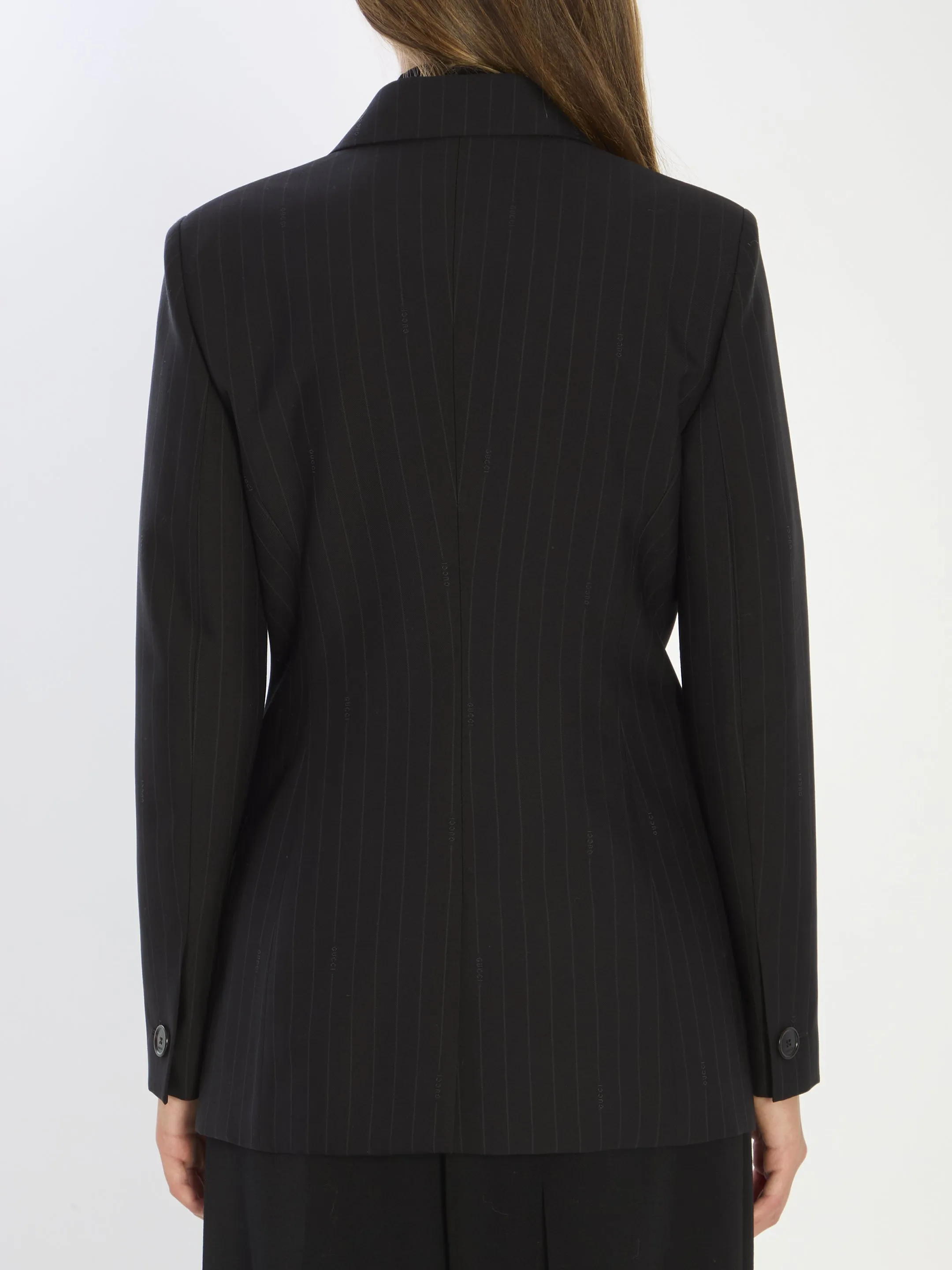 Double-breasted wool jacket sold by Lord & Taylor product image thumbnail 4