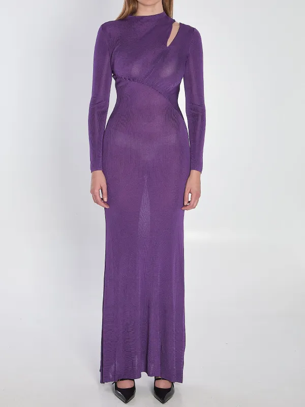 Long dress with cut-out made by Self-Portrait