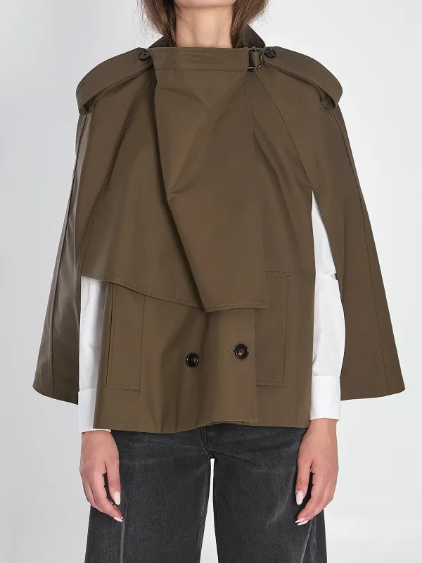 Juniper cotton cape made by Burberry
