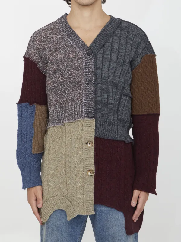 Patchwork distressed cardigan sold by Lord & Taylor