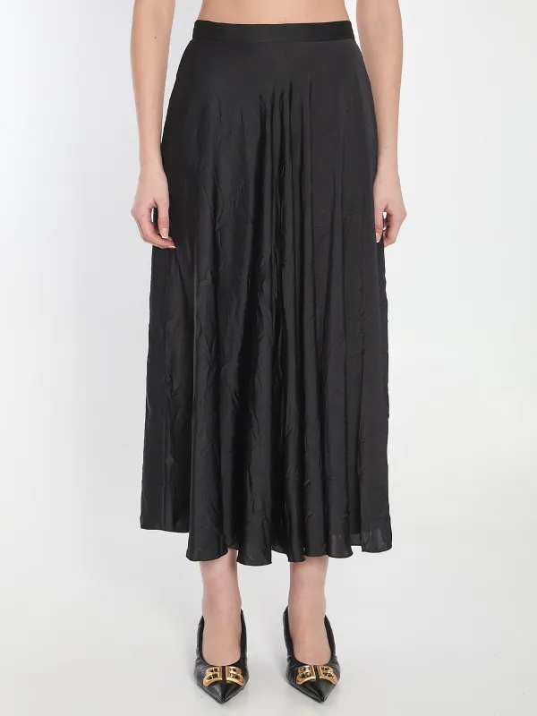Asymmetrical midi skirt sold by Lord & Taylor