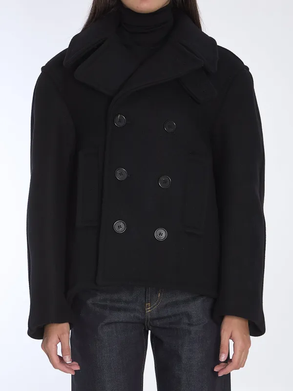 Oversize pea coat in wool sold by Lord & Taylor