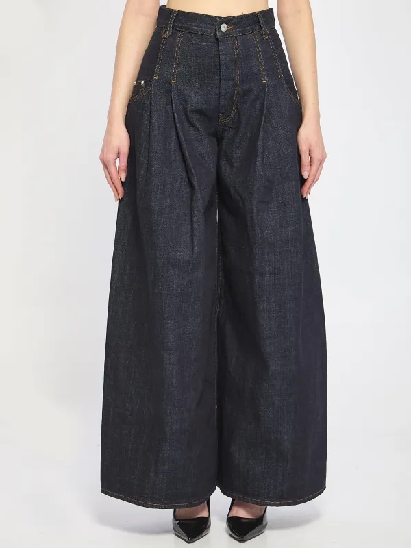 Souro de-Nimes denim pants made by Jacquemus