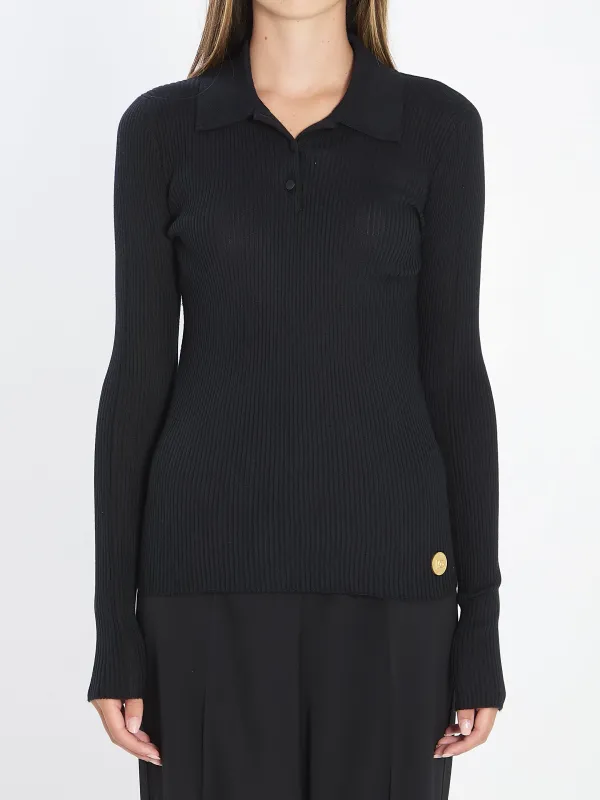 Long-sleeve polo shirt made by Dolce & Gabanna