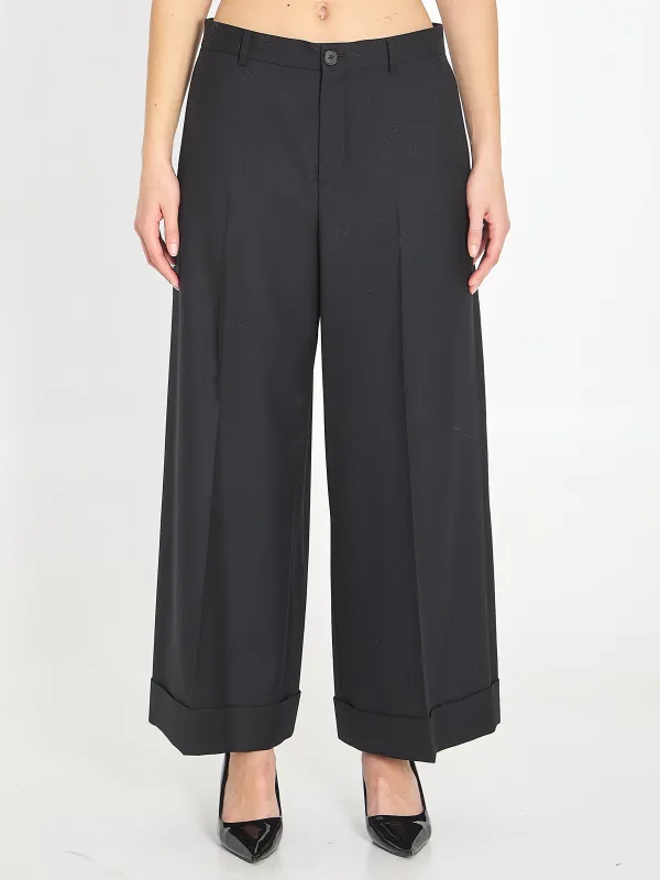 Dock Pants in wool gabardine made by Celine