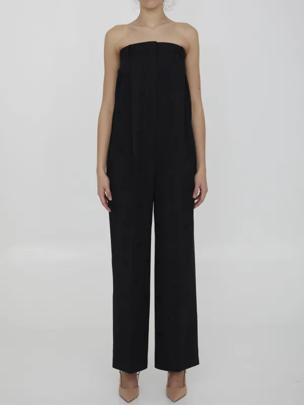 Tailored wool jumpsuit made by Burberry
