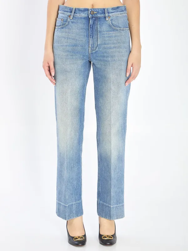 Chez Valentino denim pants sold by Lord & Taylor